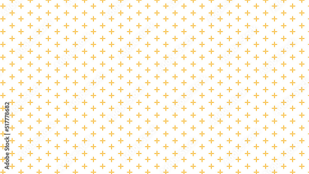 黄色い4弁のかわいい花柄 16:9 黄色い花パターン 黄色い4弁のかわいい花柄 16:9 黄色い花パターン