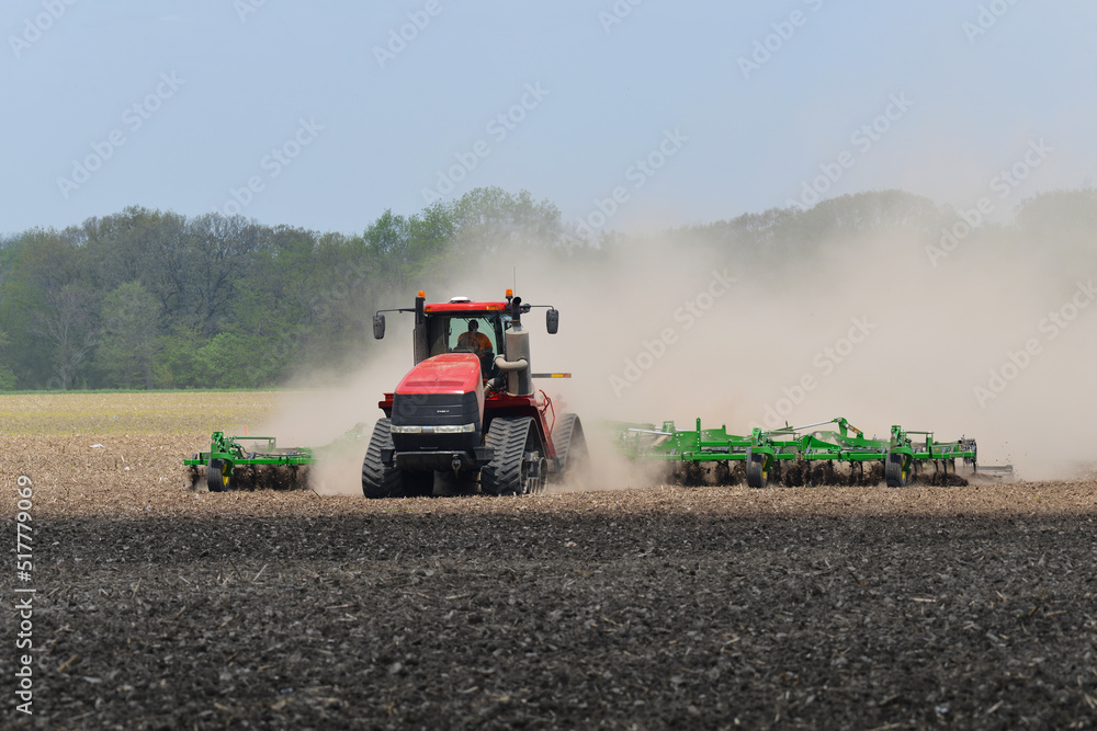 Streator, Illinois USA May 12, 2022; Case IH Steiger 540 Quadtrac