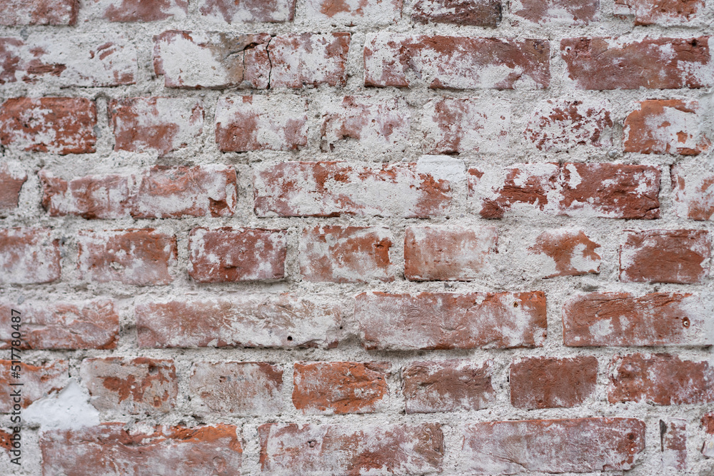 Empty brick red wall. background of a old brick house. Empty brick red wall. background of a old brick house.