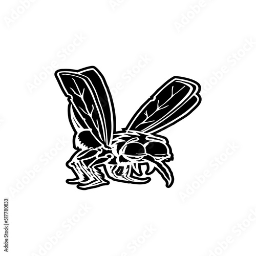 Black and white Crab vector outline design