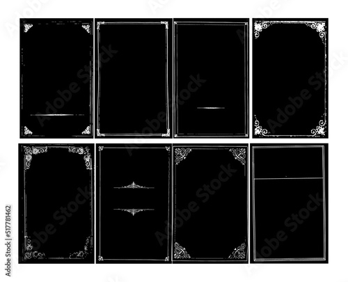 Set of grunge dark backgrounds.