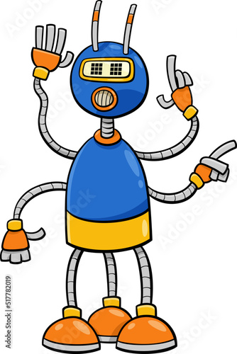 cartoon robot or droid comic fantasy character