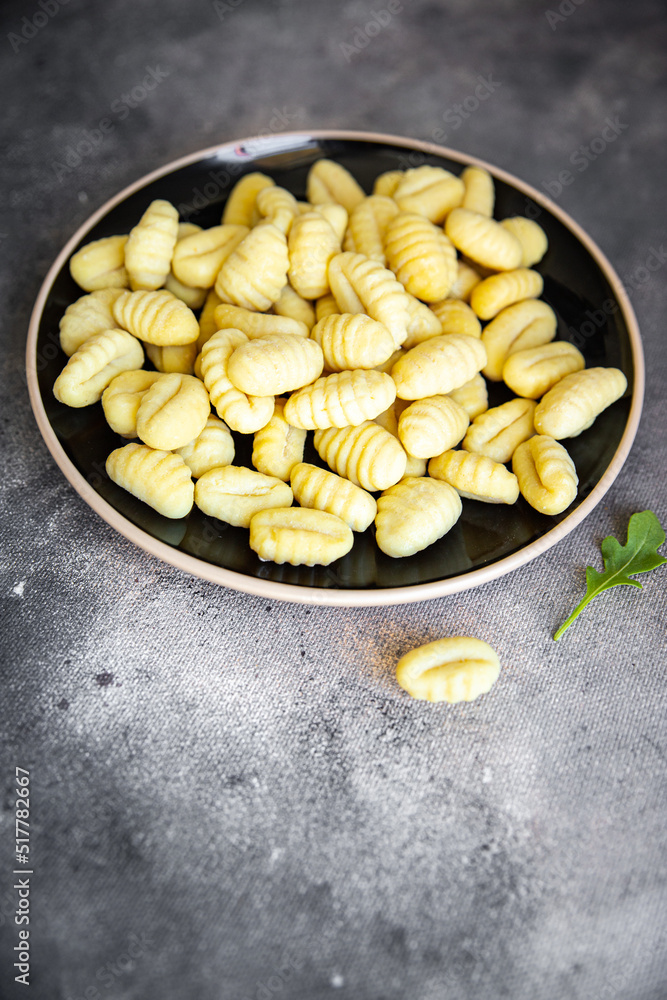 gnocchi raw potato dough cuisine fresh meal food snack on the table copy space food background gnocchi raw potato dough cuisine fresh meal food snack on the table copy space food background