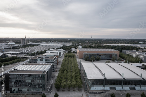 aerial view on the city of hanover germany