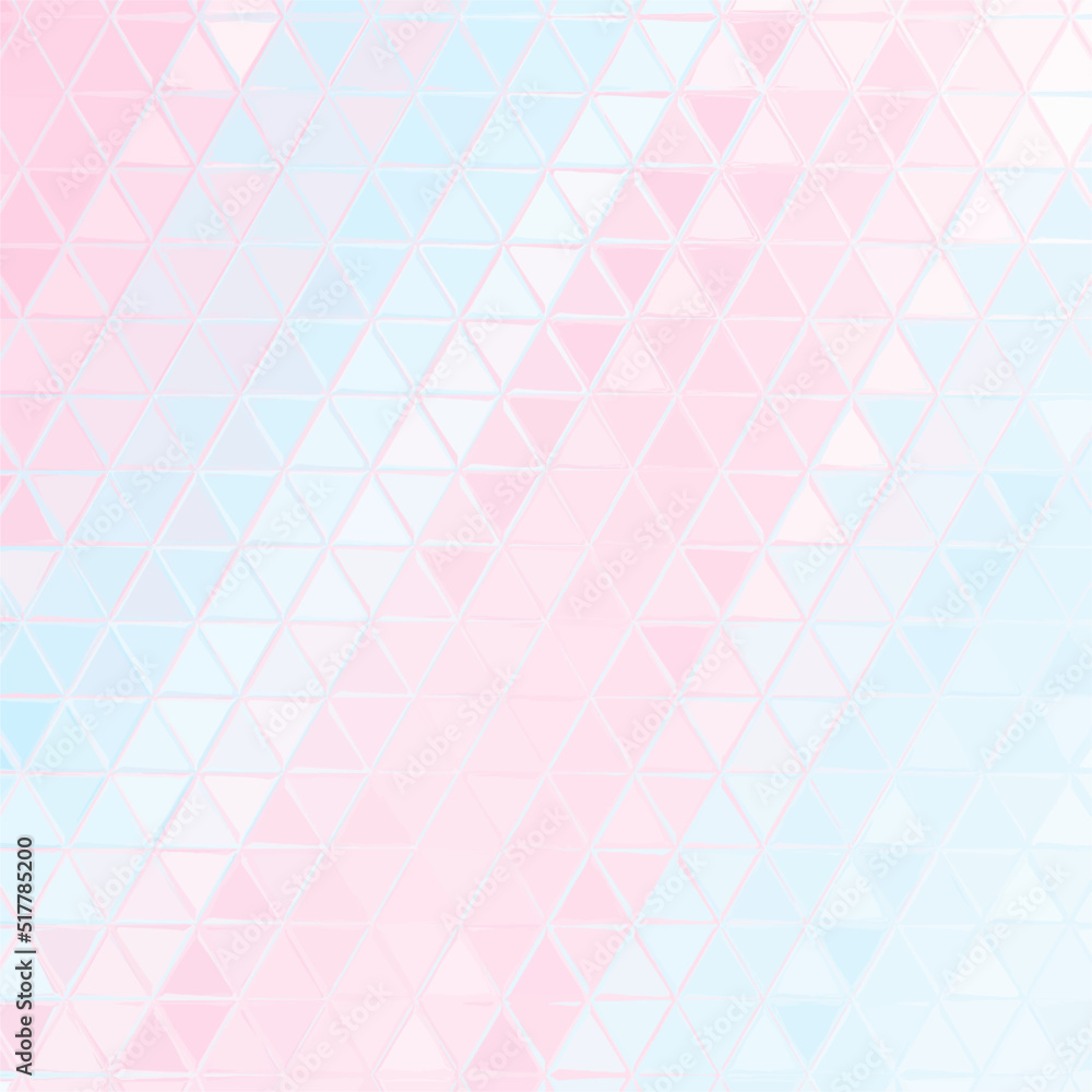 Fototapeta premium Vector Illustration of abstract vitrage background. Decorative stained glass pattern for design poster, cover, flyer and brochure.