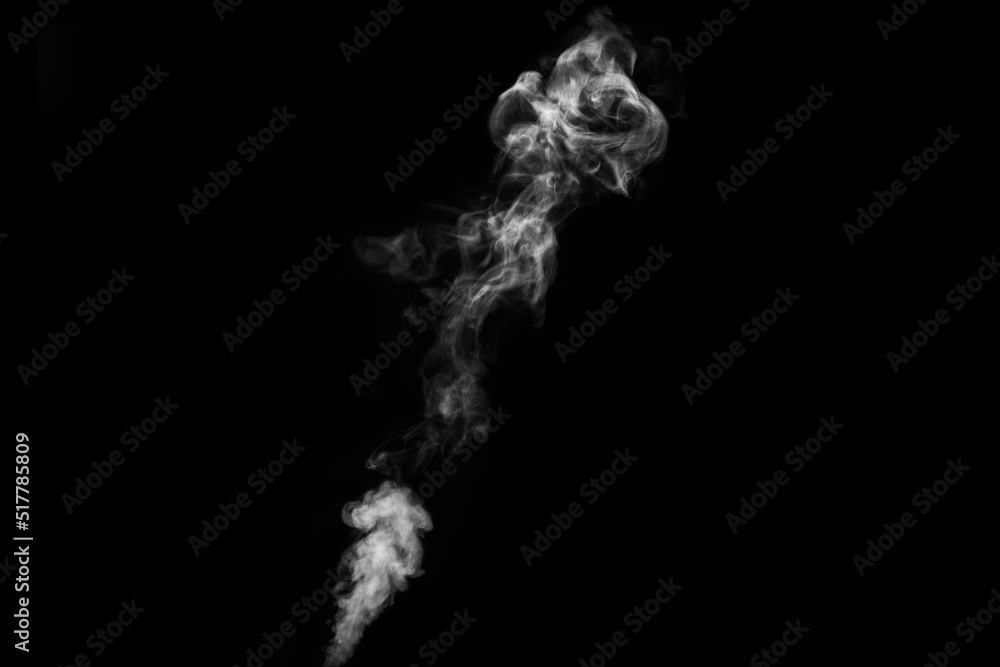 Fog or smoke isolated on black background. White cloudiness, mist or smog background. Fog or smoke isolated on black background. White cloudiness, mist or smog background.