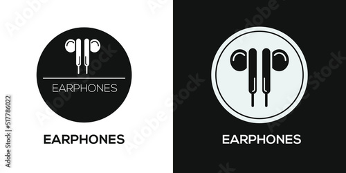 Creative (Earphones) Icon, Vector sign.