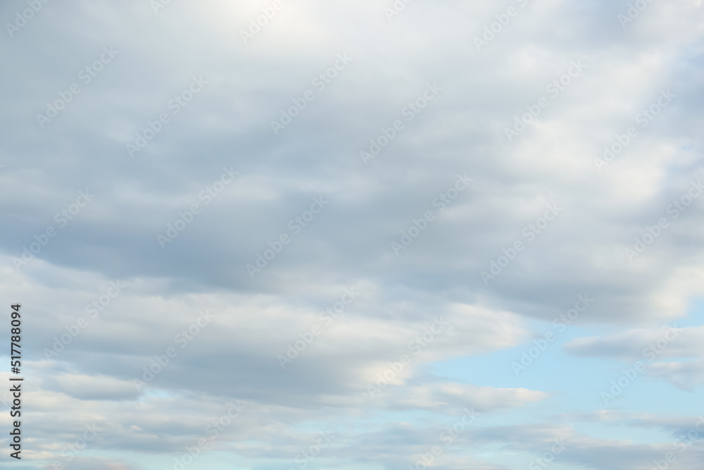 Fototapeta premium Picturesque view of blue sky with clouds