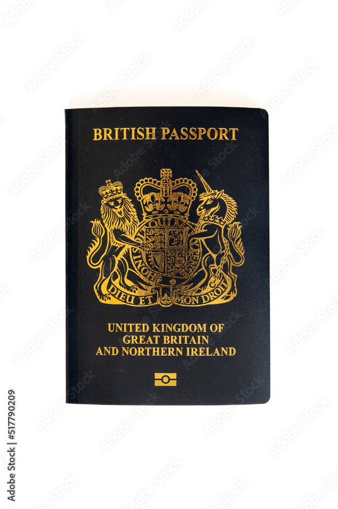 British passport isolated on white background Stock Photo | Adobe Stock