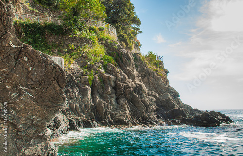 A rock on the shore of the Mediterranean Sea