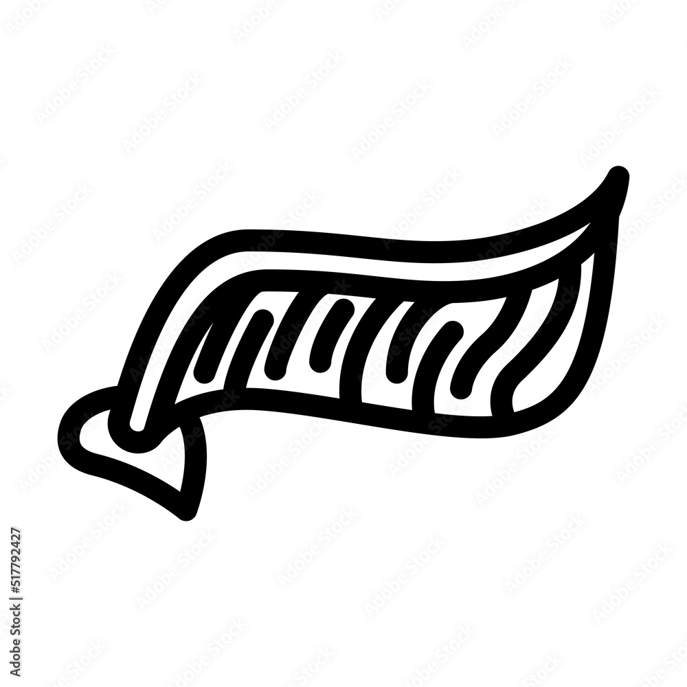 Fototapeta premium snitch wing from harry potter line icon vector. snitch wing from harry potter sign. isolated contour symbol black illustration