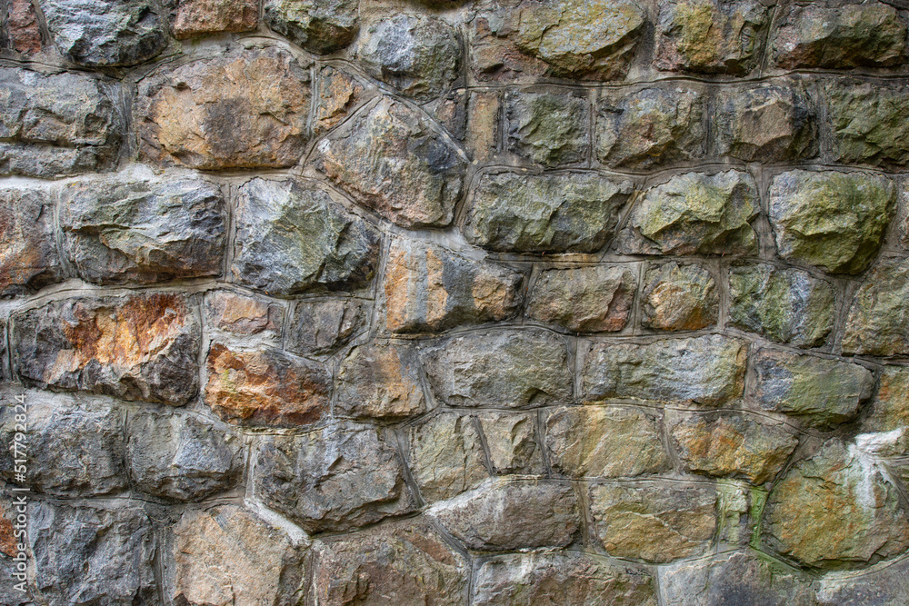 monumental wall from big old stones