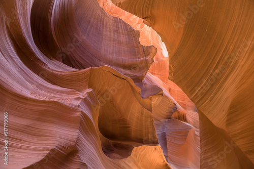 Obraz na płótnie Sandstone Textures in Lower Antelope Canyon w salonie