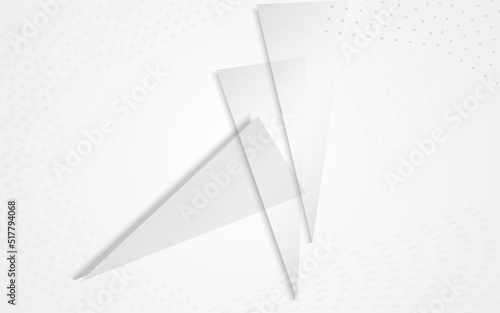 Light Shapes Abstract Vector Gray Background.