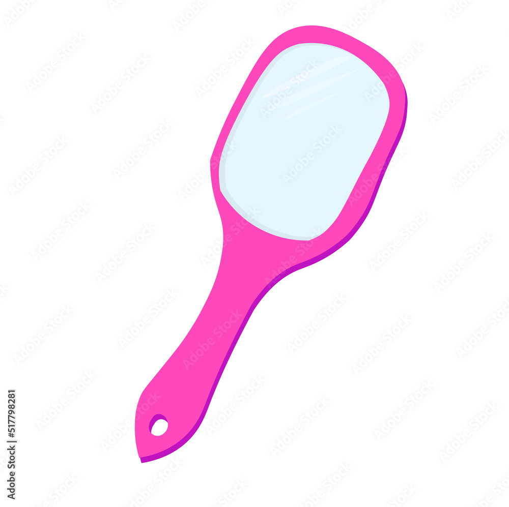 pink hand mirror with white background vector
pink hand mirror with white background vector