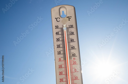 thermometer over 38 degrees heat wave