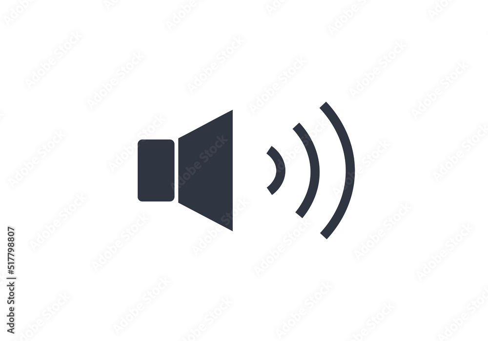 Isolated sound icon vector. Concept of volume and web icons. Isolated sound icon vector. Concept of volume and web icons.