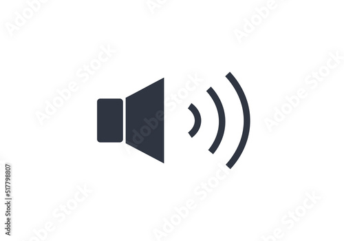 Isolated sound icon vector. Concept of volume and web icons.