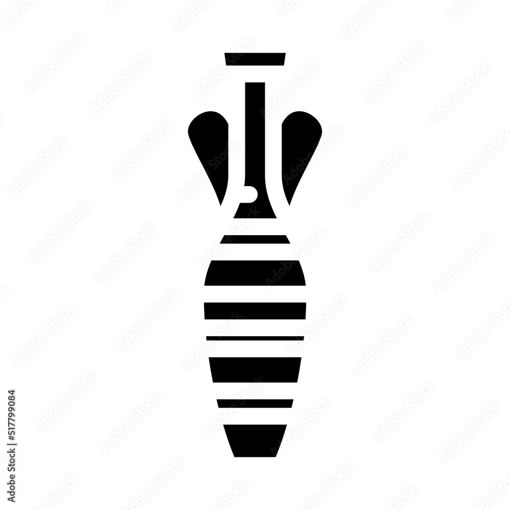jug amphora glyph icon vector. jug amphora sign. isolated symbol illustration jug amphora glyph icon vector. jug amphora sign. isolated symbol illustration