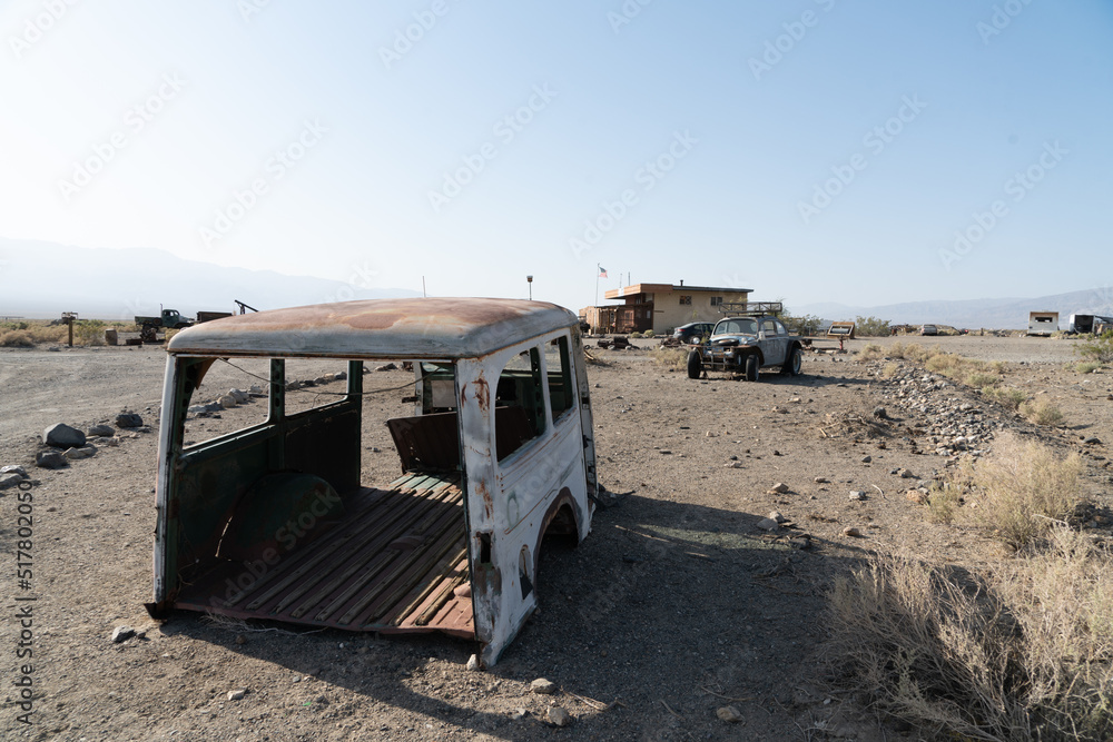 Rustic And Vintage Automobiles In The Desolation Of Ballarat, California