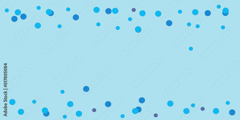 ブルーの濃淡の水玉模様の背景素材、青い水玉