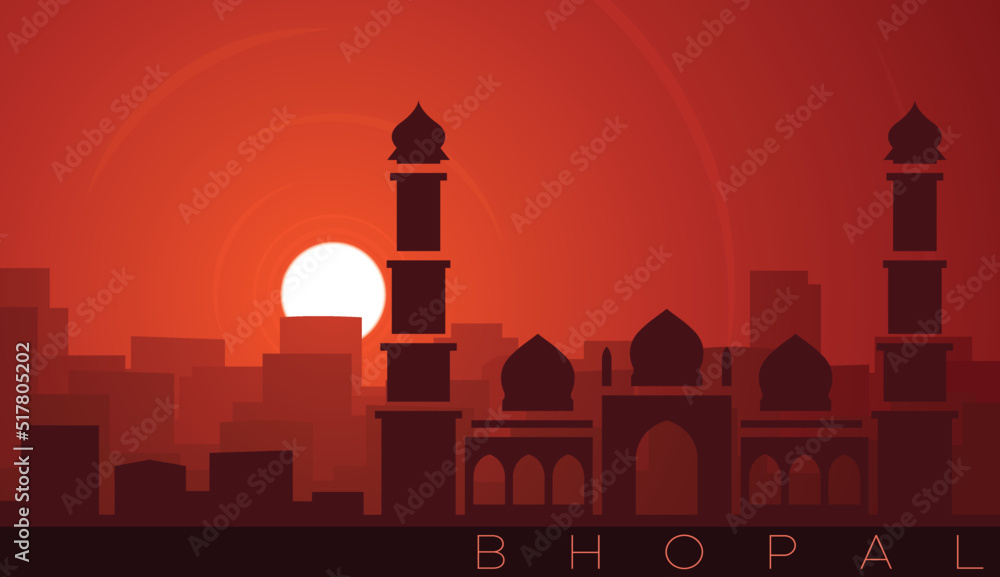 Bhopal Low Sun Skyline Scene