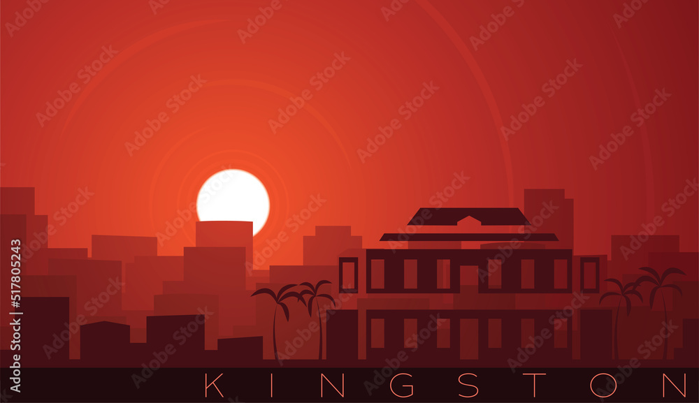 Kingston Low Sun Skyline Scene
