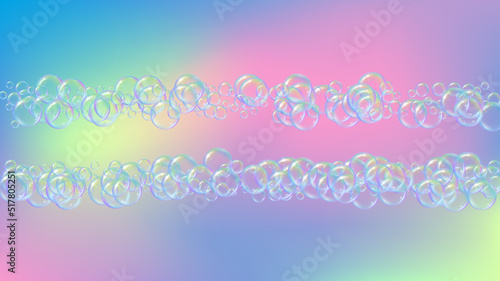 Soap foam. Detergent bath bubble and suds for bathtub. Shampoo.