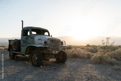 1942 Dodge Power Abandoned And Said To Be Driven By The 1960's Cult Manson Family In Ballarat, California's Ghost Town.