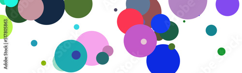 abstract background with colorful circles isolated on white color