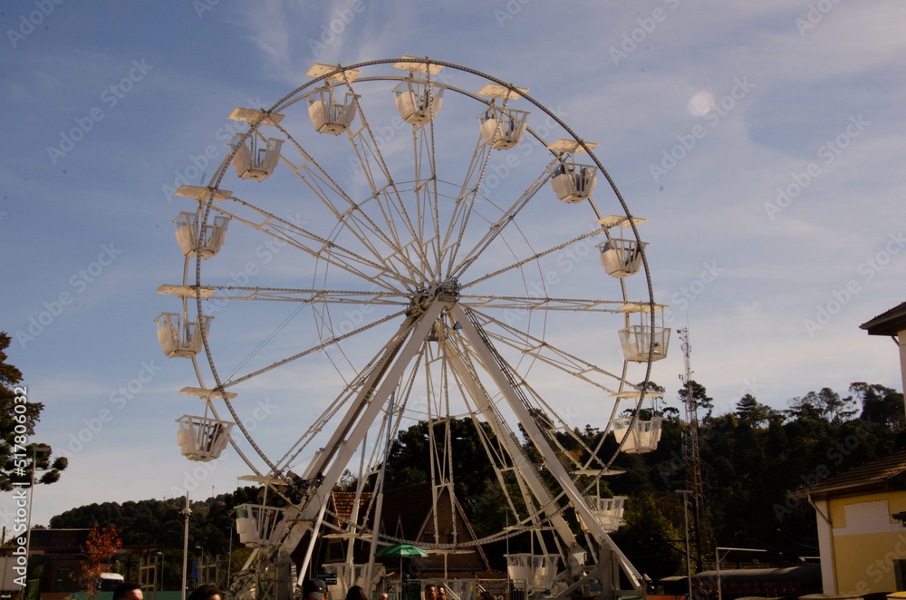 Ferris Wheel in Capivari Park, in Campos do Jordão, São Paulo, Brazil