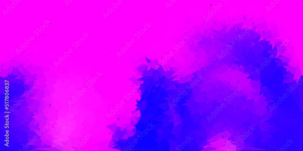 Light purple, pink vector polygonal backdrop.