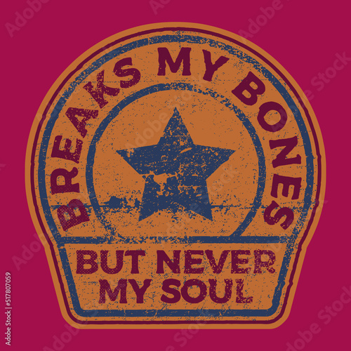 Dirt Bike Motorcycle Vintage Badge Design Breaks My Bones