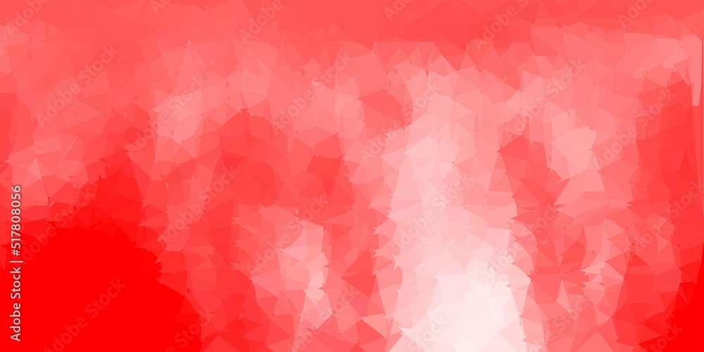 Fototapeta premium Light red vector geometric polygonal design.