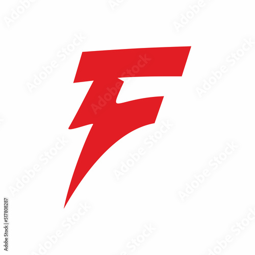 Free Download lightning letter f logo design - GFXLoad