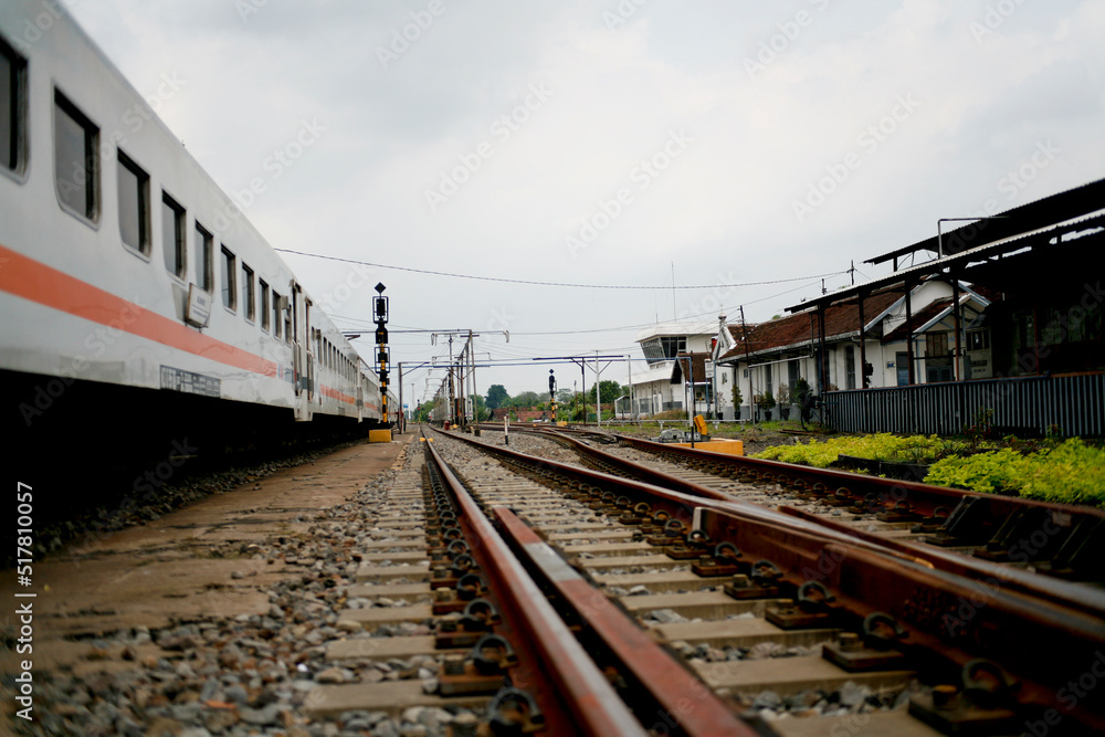 train on railway station