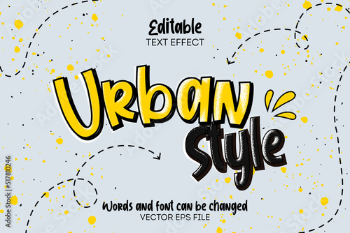 Editable Urban Style Font