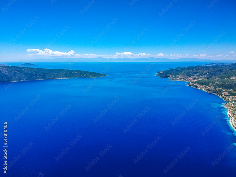 Aerial panoramic view of Peristera island located close to Alonnisos in Sporades, Greece Aerial panoramic view of Peristera island located close to Alonnisos in Sporades, Greece