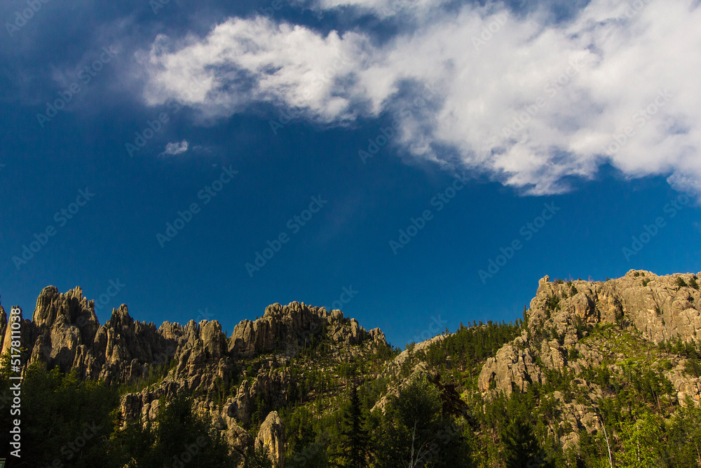 View from the Needles Highway in Summer, South Dakota View from the Needles Highway in Summer, South Dakota