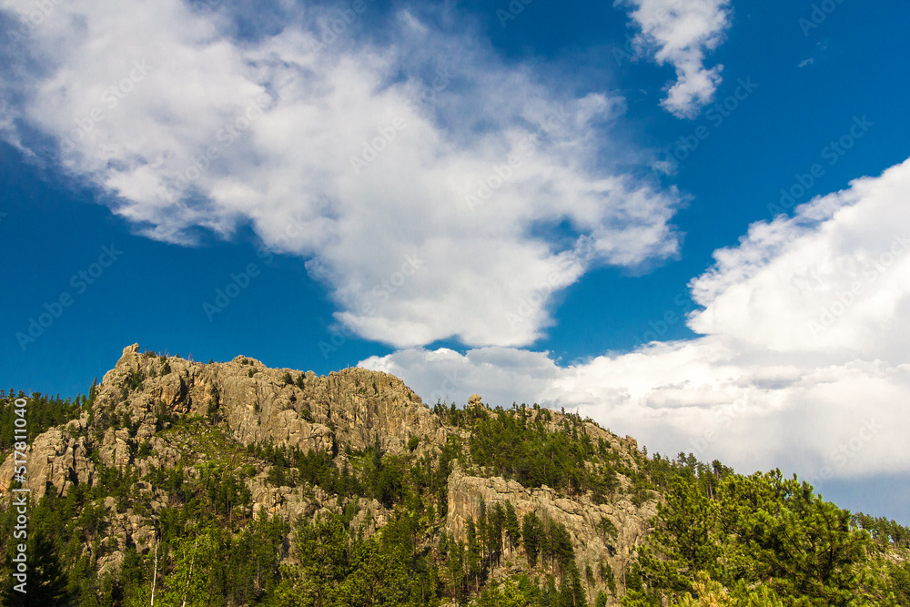 View from the Needles Highway in Summer, South Dakota