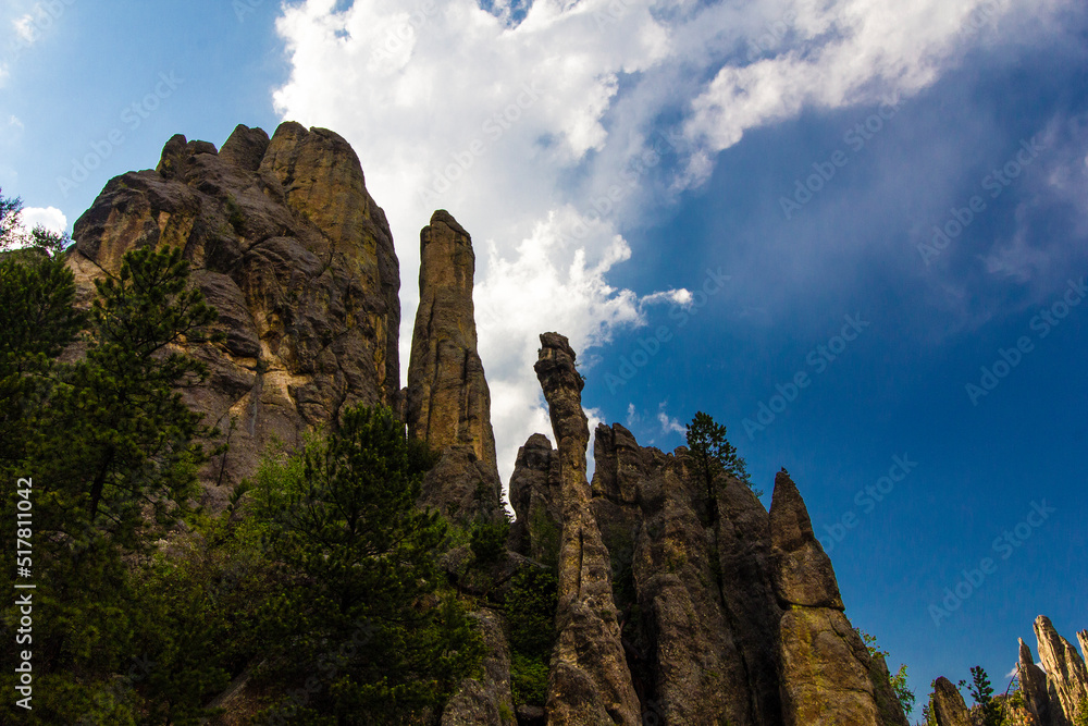 View from the Needles Highway in Summer, South Dakota