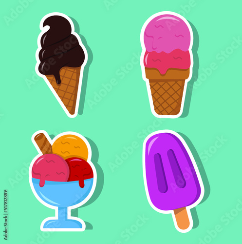 Helados o sorbetes Ícono