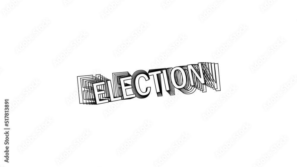 Election kinetic Typography Animation, Black Echo Motion Election kinetic Typography Animation, Black Echo Motion