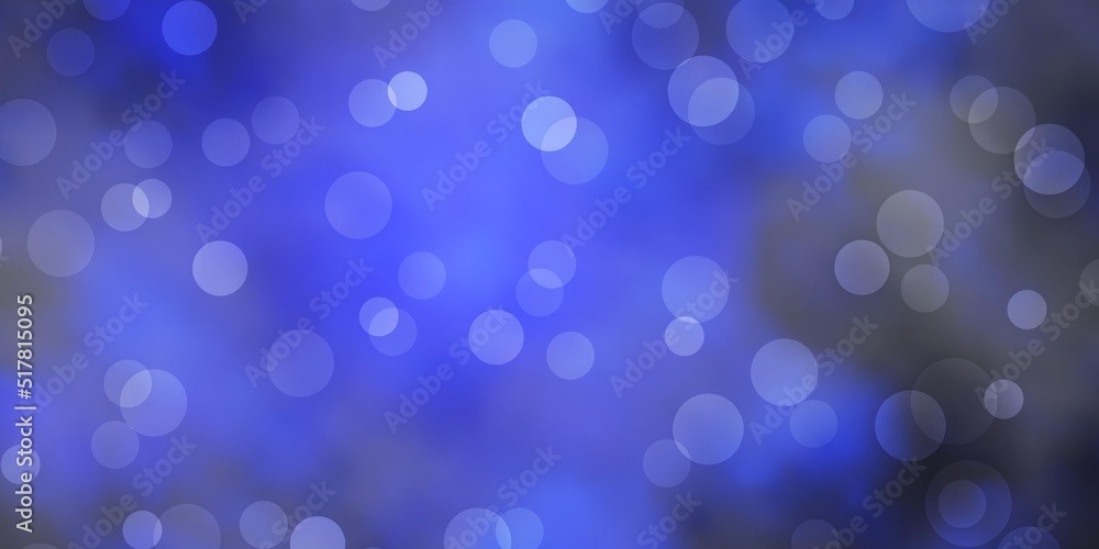 Dark BLUE vector texture with circles. Dark BLUE vector texture with circles.