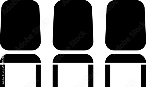 chair icon illustration isolated vector sign symbol on white background..eps