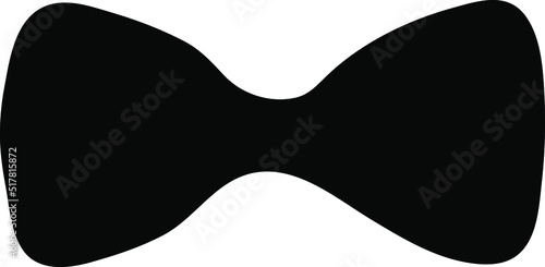 Butterfly tie sign simple icon on background.eps