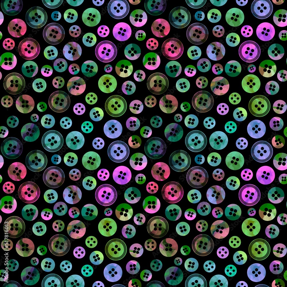 Hobbies seamless plastic buttons pattern for fabrics and wrapping paper and clothes print and kids and homemade products Hobbies seamless plastic buttons pattern for fabrics and wrapping paper and clothes print and kids and homemade products