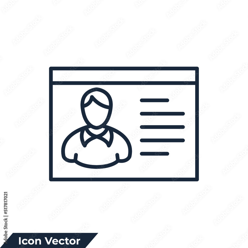 personal website icon logo vector illustration. portfolio symbol template for graphic and web design collection personal website icon logo vector illustration. portfolio symbol template for graphic and web design collection