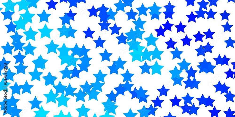 Light BLUE vector texture with beautiful stars. Light BLUE vector texture with beautiful stars.