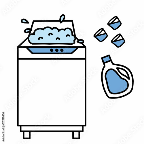 洗剤を入れすぎている